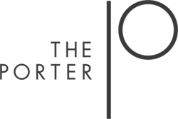 The image shows the logo for "The Porter," featuring the text and a circle design to the right.